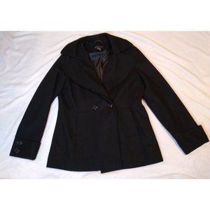 New York and Company Pea Coat Size 10 Wool Polyester